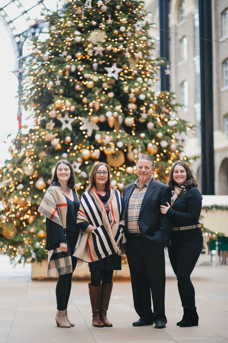 Family portraits in Christmassy London